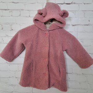Pure Baby Ultrasoft Bear Coat Girl's Size 18- 24 Months